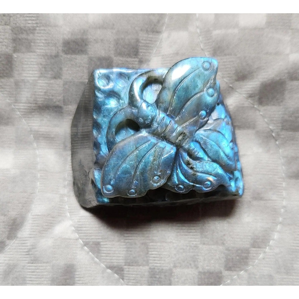 Flashy Labradorite Butterfly, Butterfly Gift, Nice Labradorite, Blue Lab